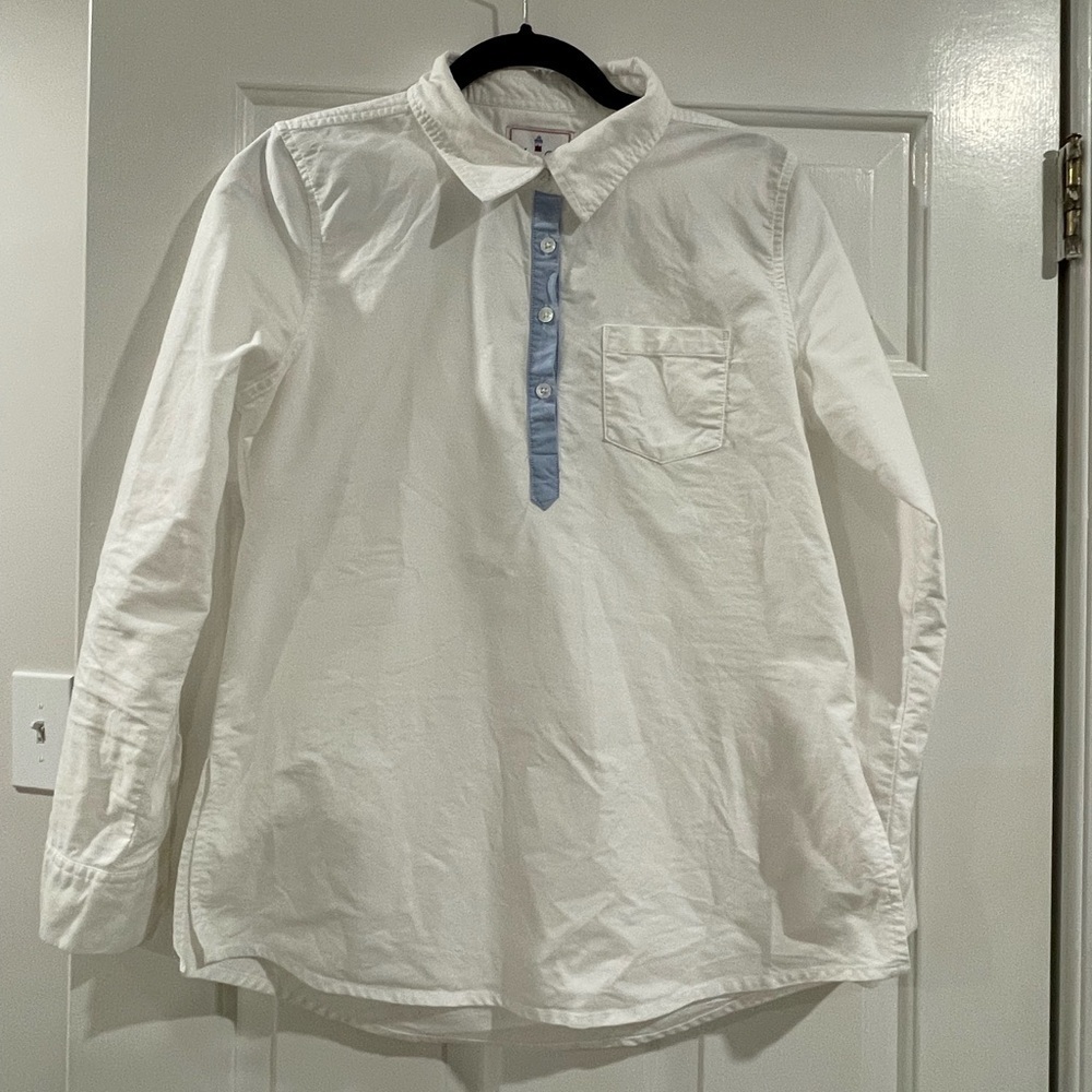 Classic Prep women’s Popover White/Chambray size Small - Picture 3 of 6